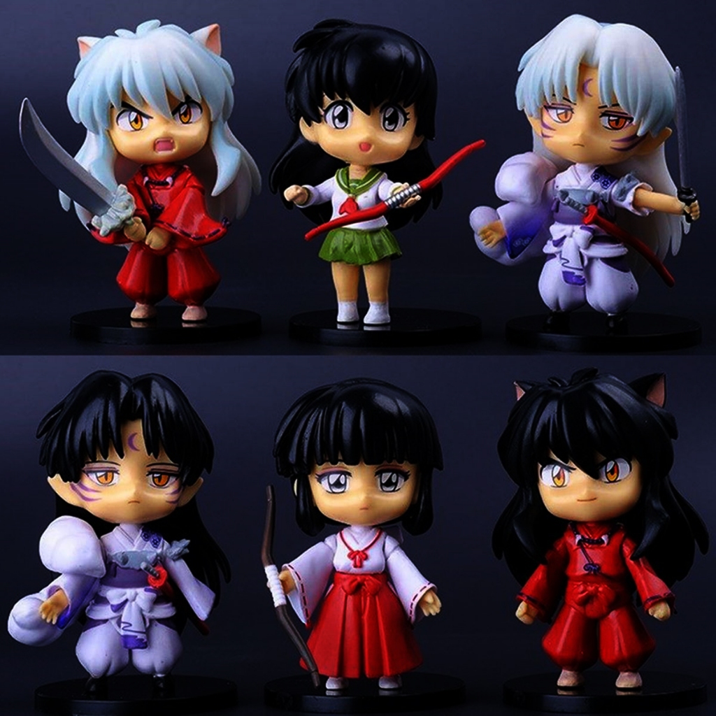 ACTION FIGURE INUYASHA SESSHOMARU KAGOME KIKYO TOPPER CAKE MAINAN ANAK PAJANGAN HIASAN MINIATUR