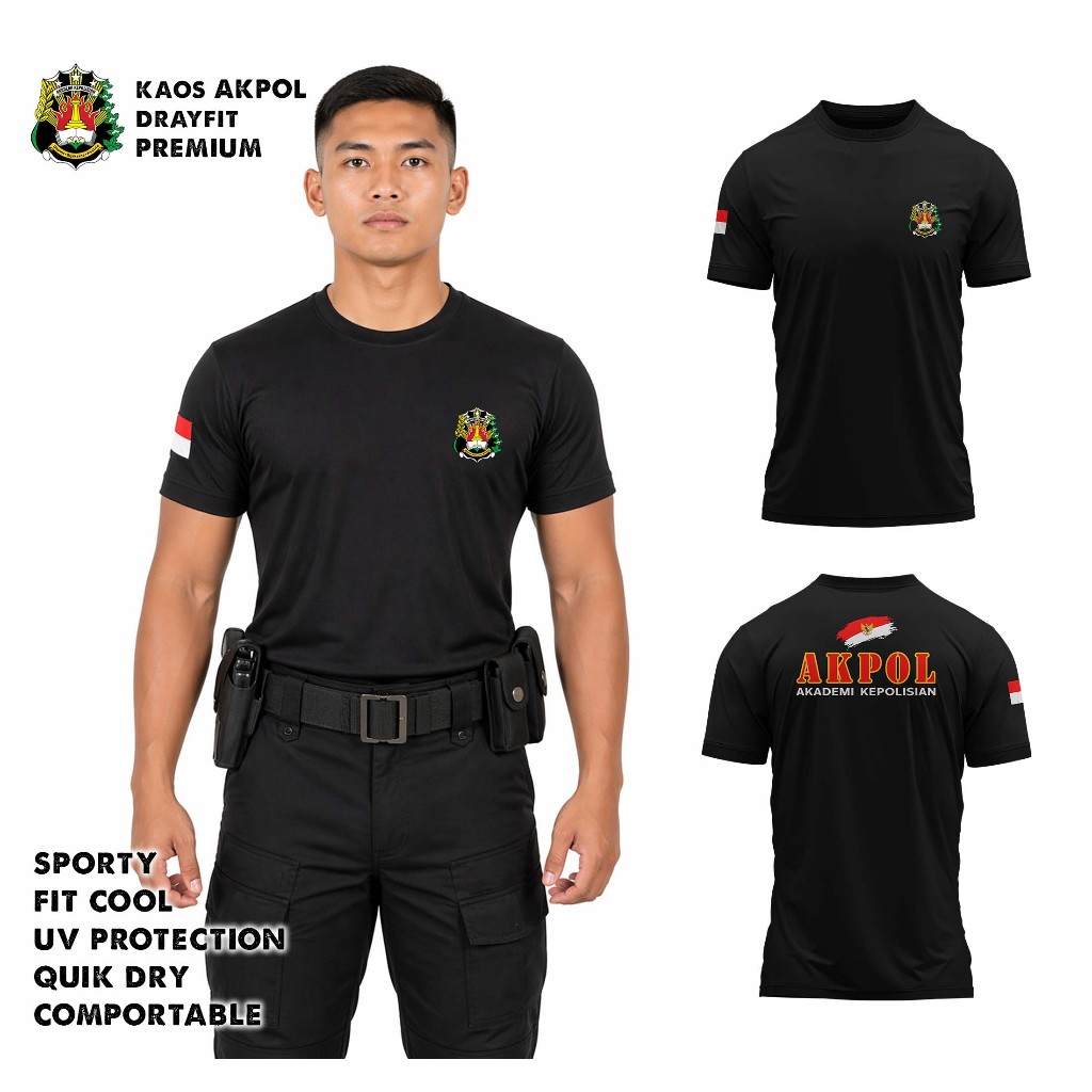 Kaos Akpol / Kaos Akademi Kepolisan / Kaos jersey Akpol Bahan Dryfit BRAZIL