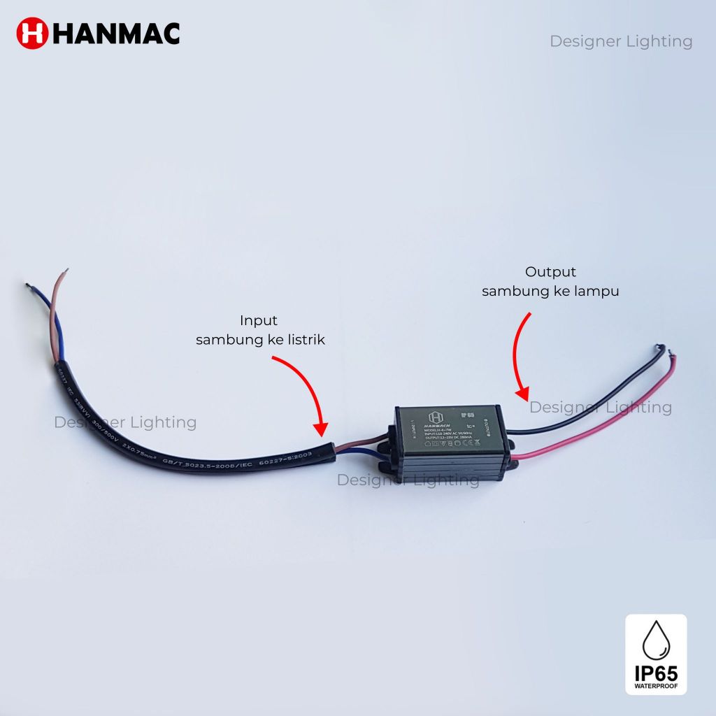 Trafo driver mini led 4-7W hpl lampu panel downlight power supply adaptor hanmac