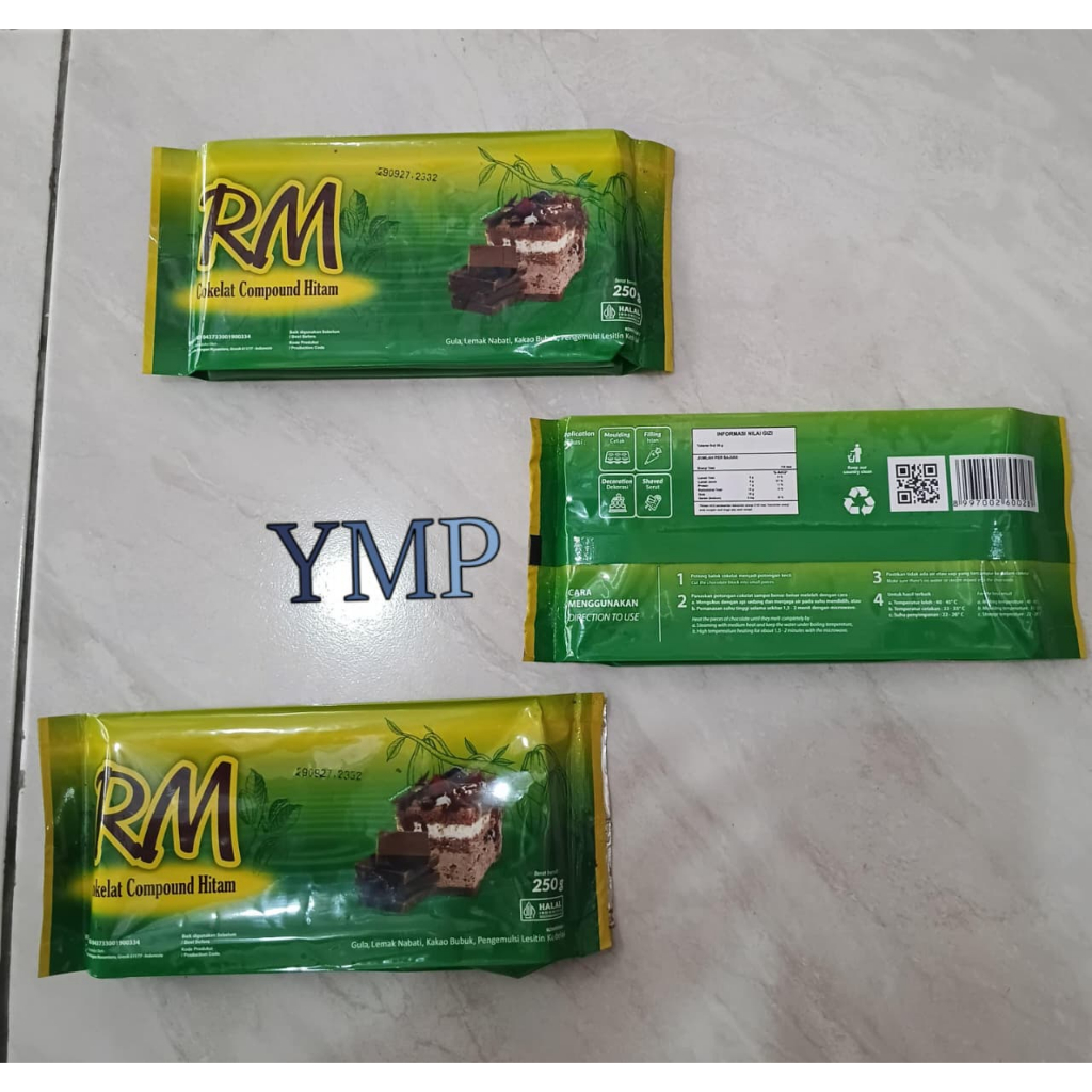 RM Dark Chocolate Compound 250gr Rasa Enak