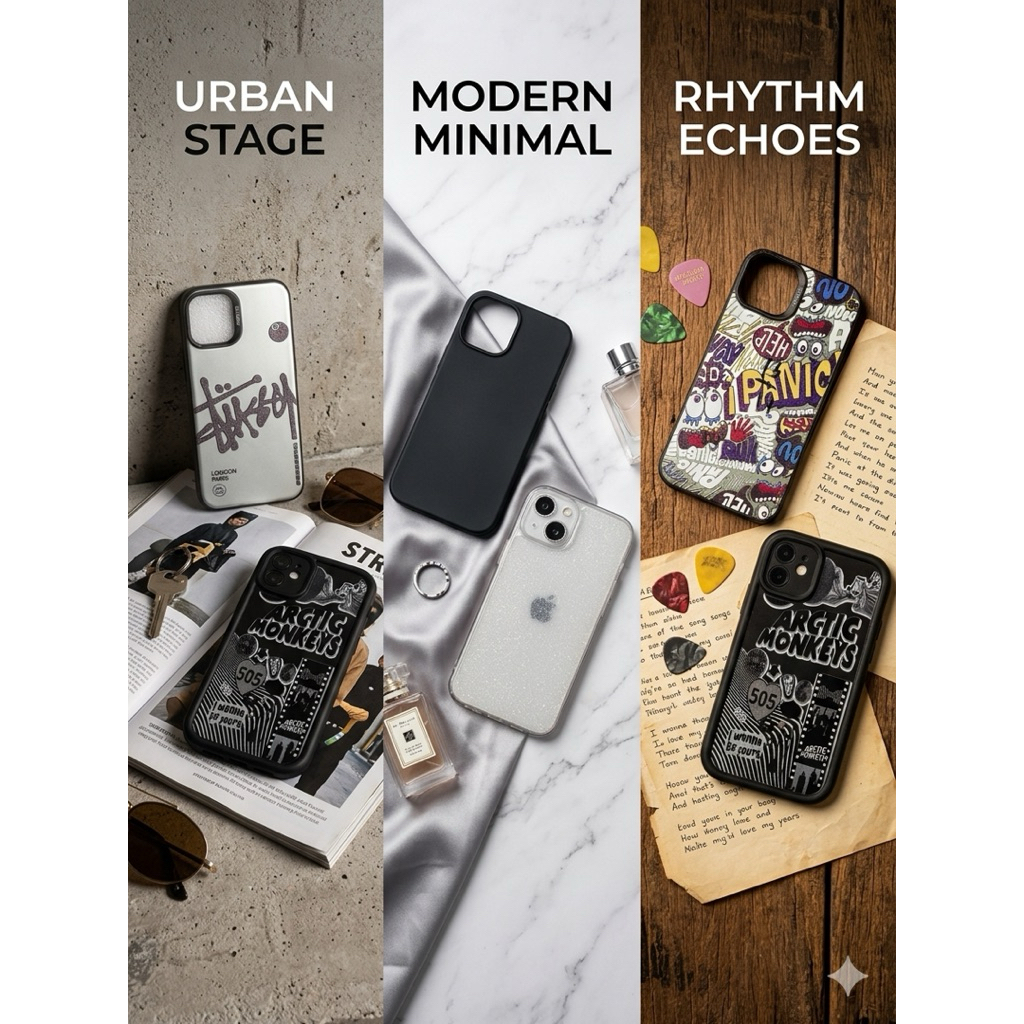 Casing iPhone Estetik - Urban & Minimalist Series Hardcase/Softcase
