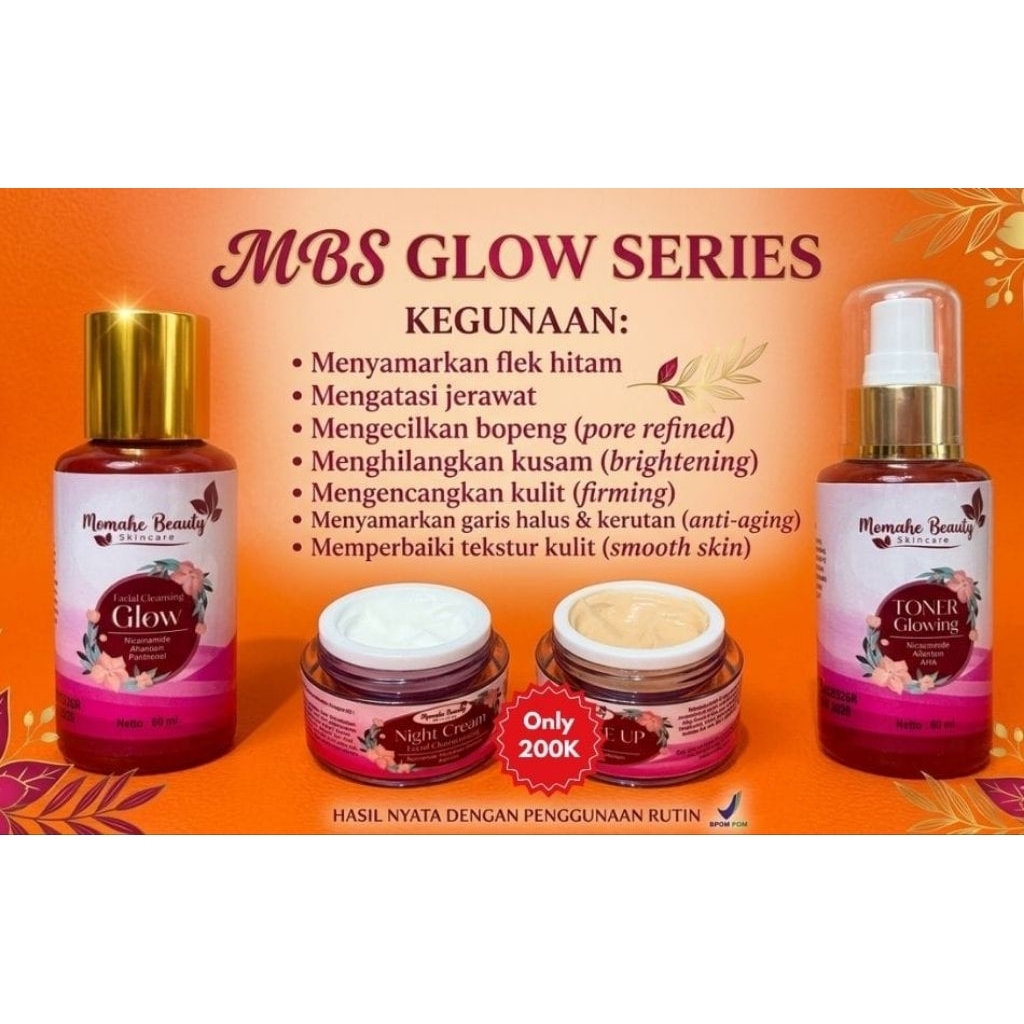 MBS Glow Series by Momahe beauty skincare