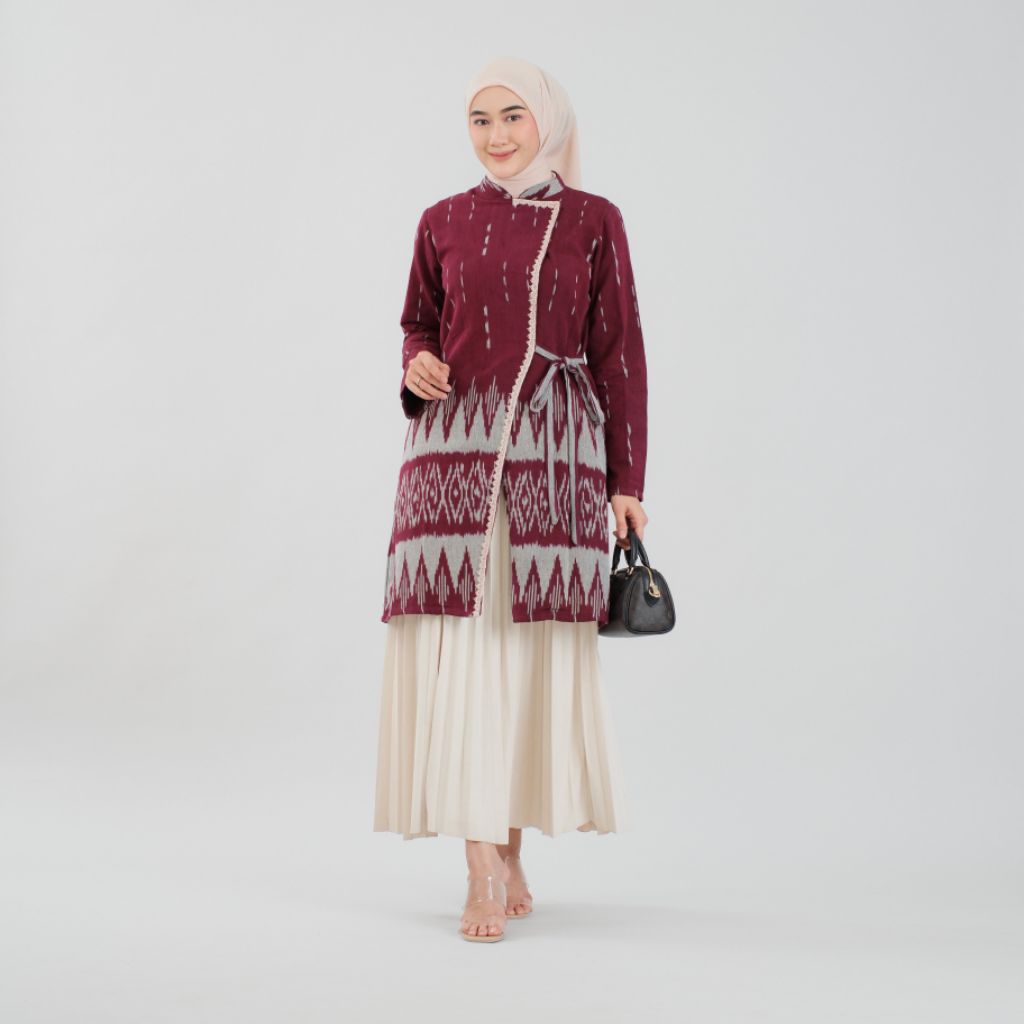 Mawa Tenun Tunik Batik Muslim (HANDMADE)