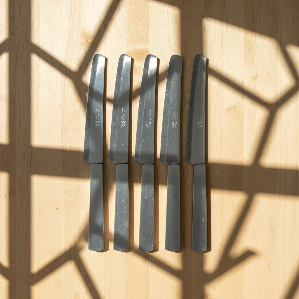 Set Pisau Dapur Stainless Steel 5 PCS 30 cm – Tajam, Kuat & Multifungsi