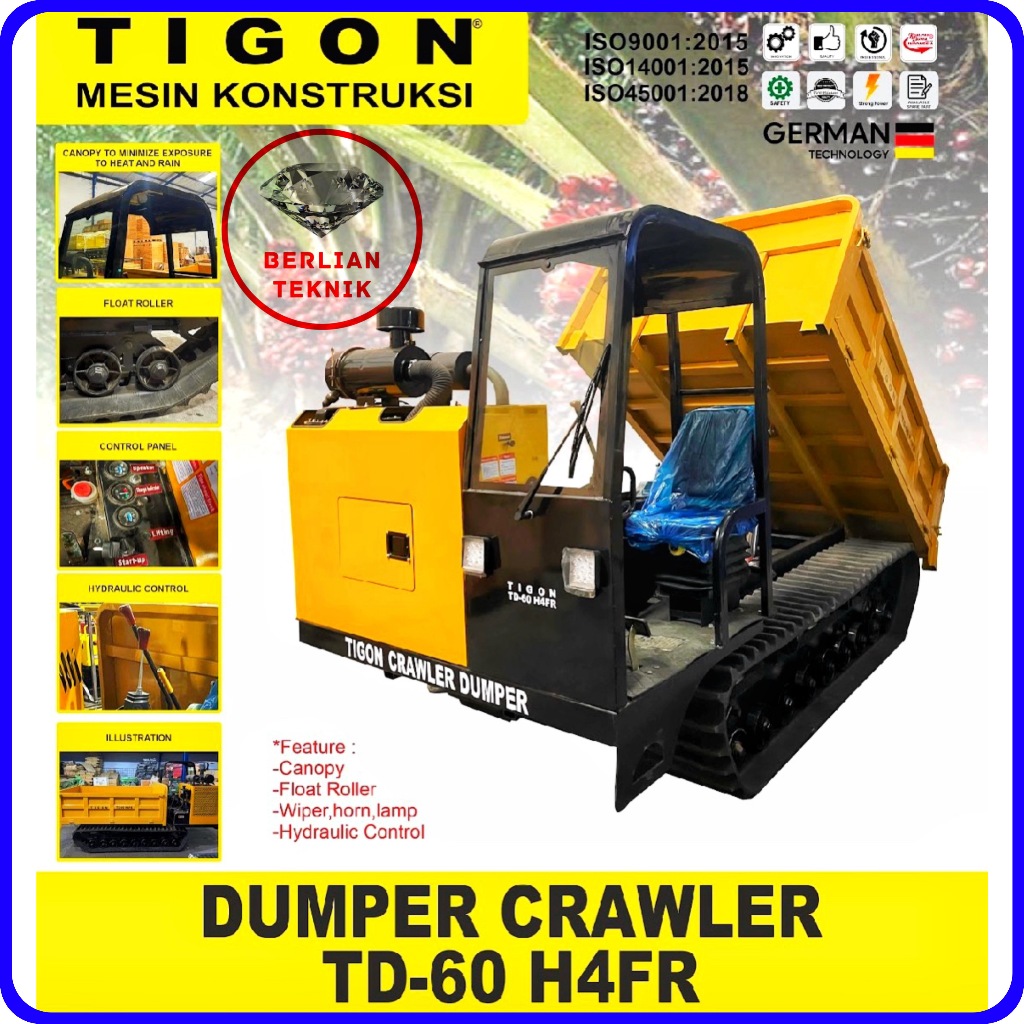 Dumper Crawler Tigon TD 60 H4FR | 6 Ton