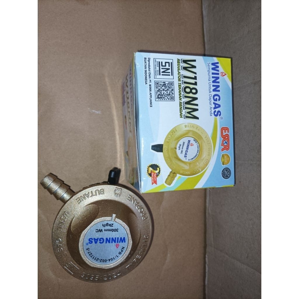Regulator WINN GAS W118M dan W118NM kepala regulator gas