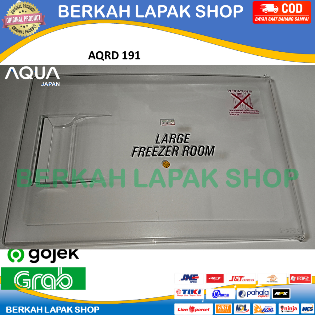 TUTUP FREEZER KULKAS AQUA 1 PINTU AQR-D187 AQR-D191 100% ORIGINAL