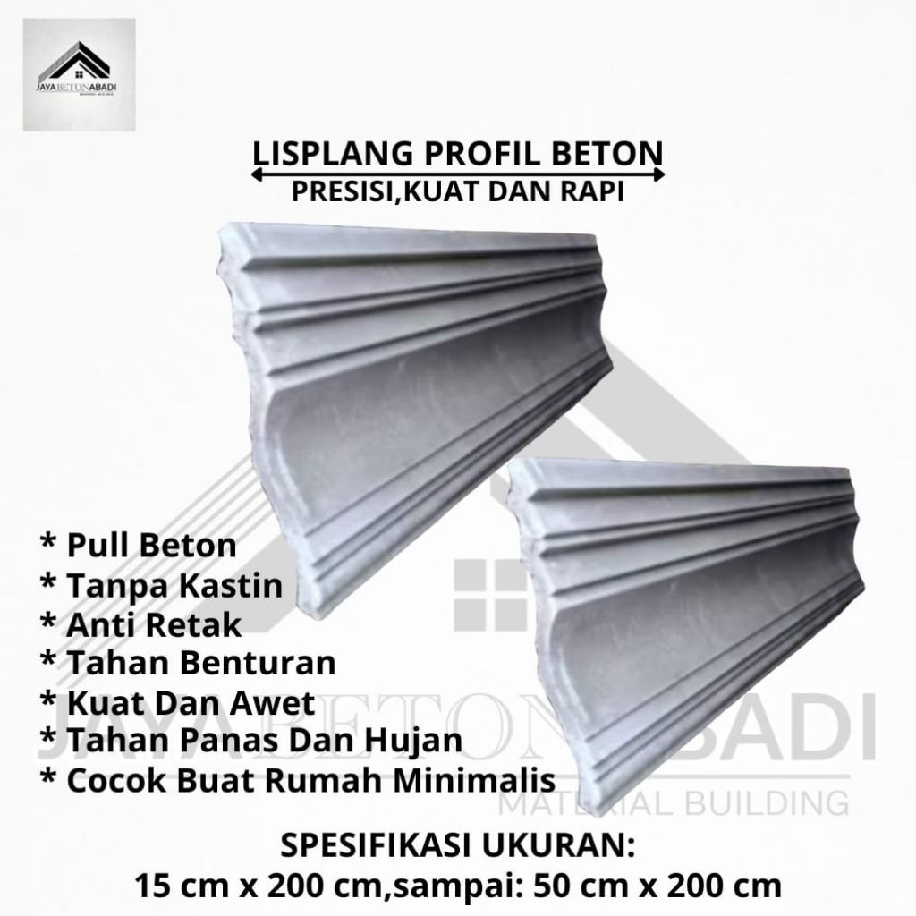 JAYA BETON ABADI,LIS PLANG PROFIL BETON,LIS BETON, LIS PROFIL, Profilan Pull  Beton