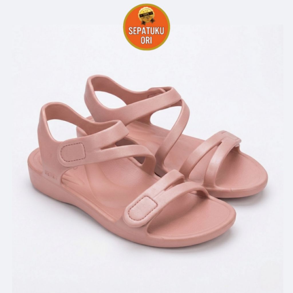 SANDAL WANITA AETREX JILLIAN EVA SANDAL SHIMMER BLUSH NEW ORI BNIB 758864-J