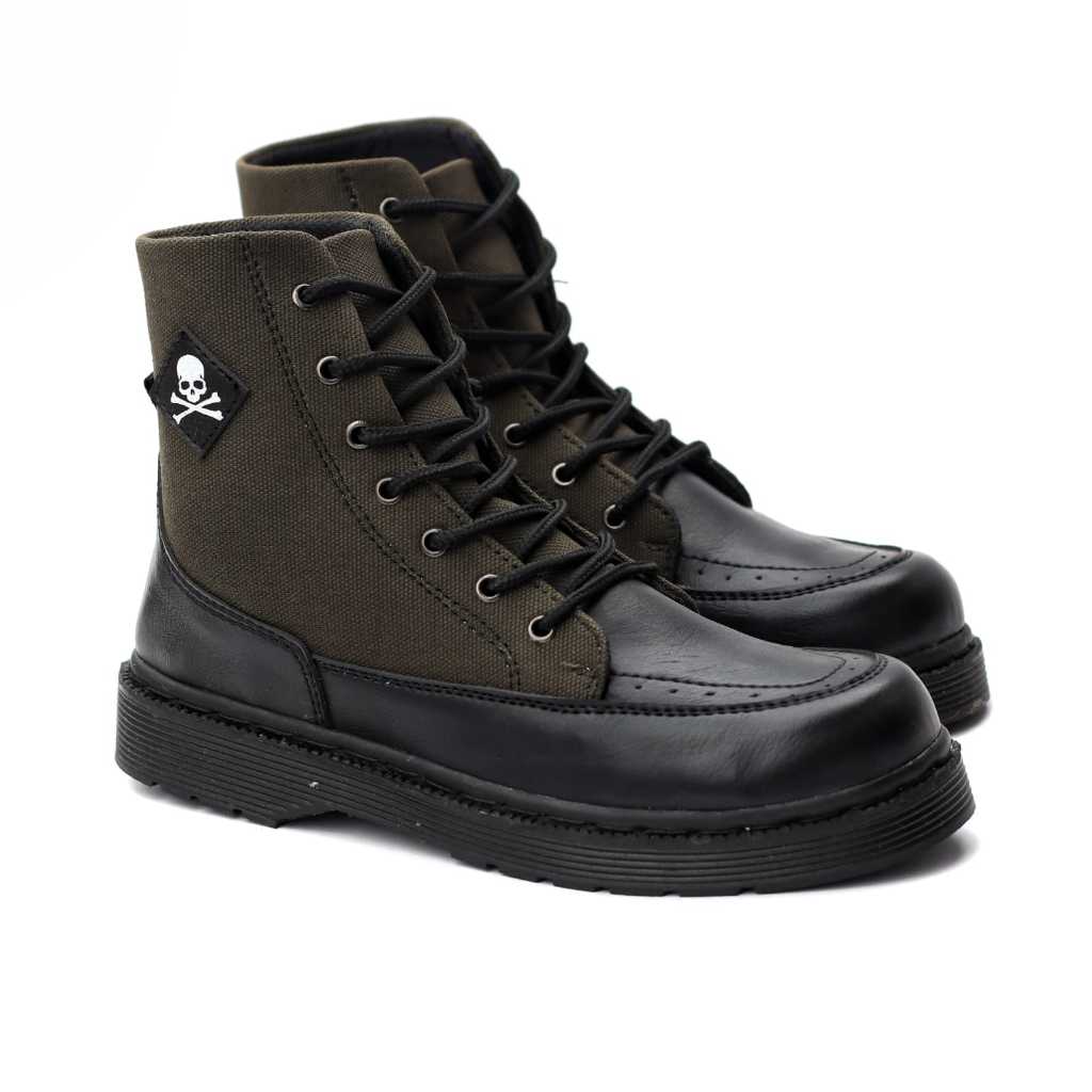 Sepatu Boots Safety Formal Docmart Pria