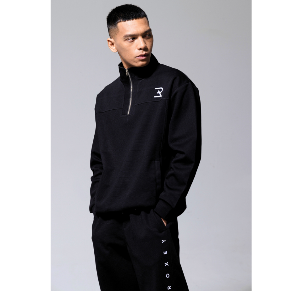 Airport Sweater Set Roxey Men ( Jogger ) / One Set Sweater Pria / Satu Stel Sweater Pria Dan Celana 