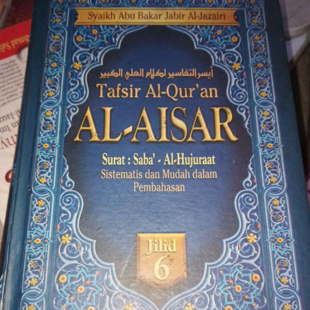 buku bekas tafsir al aisar jilid 6