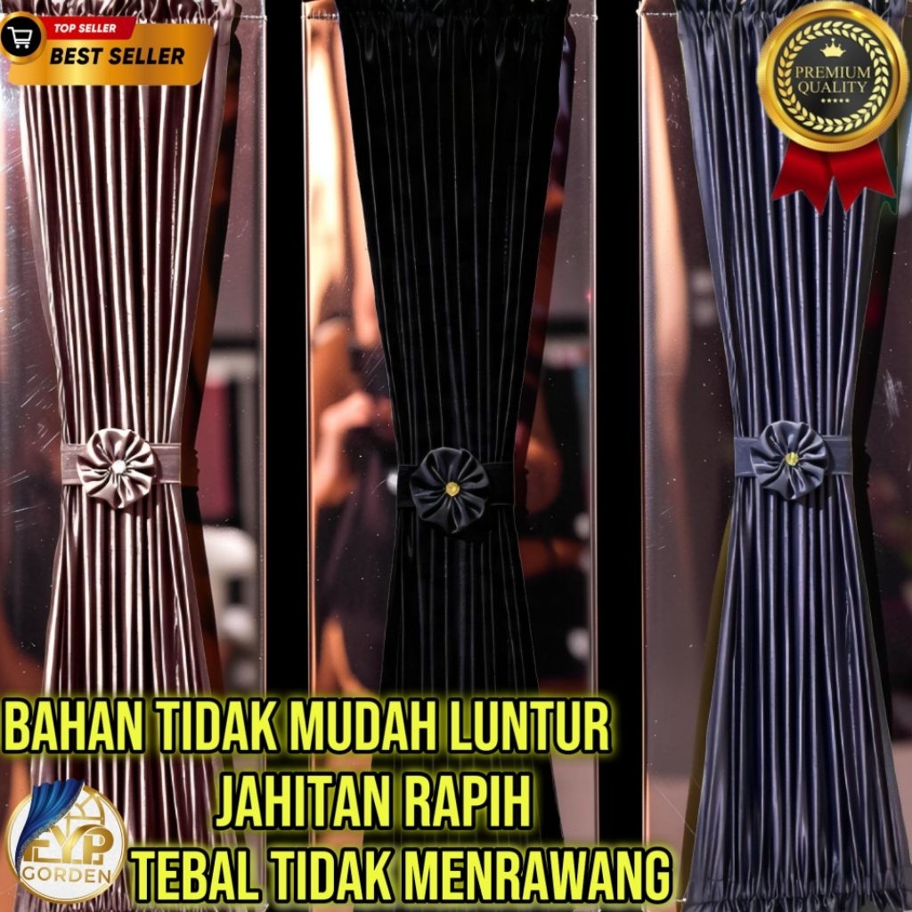 Gorden blackout kupu  tebal mewah elegan
