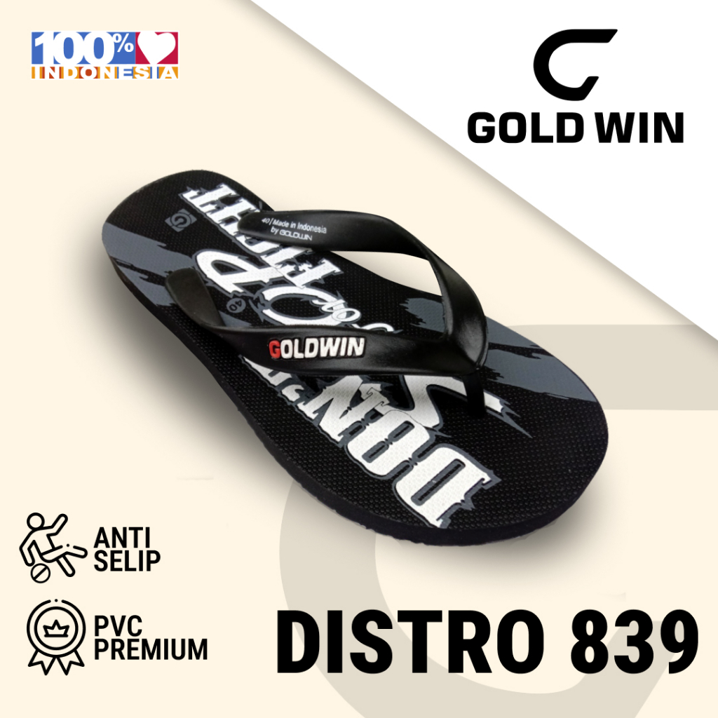 Sandal Jepit Pria GOLDWIN Grey – Anti Slip EVA Premium Size 38–42