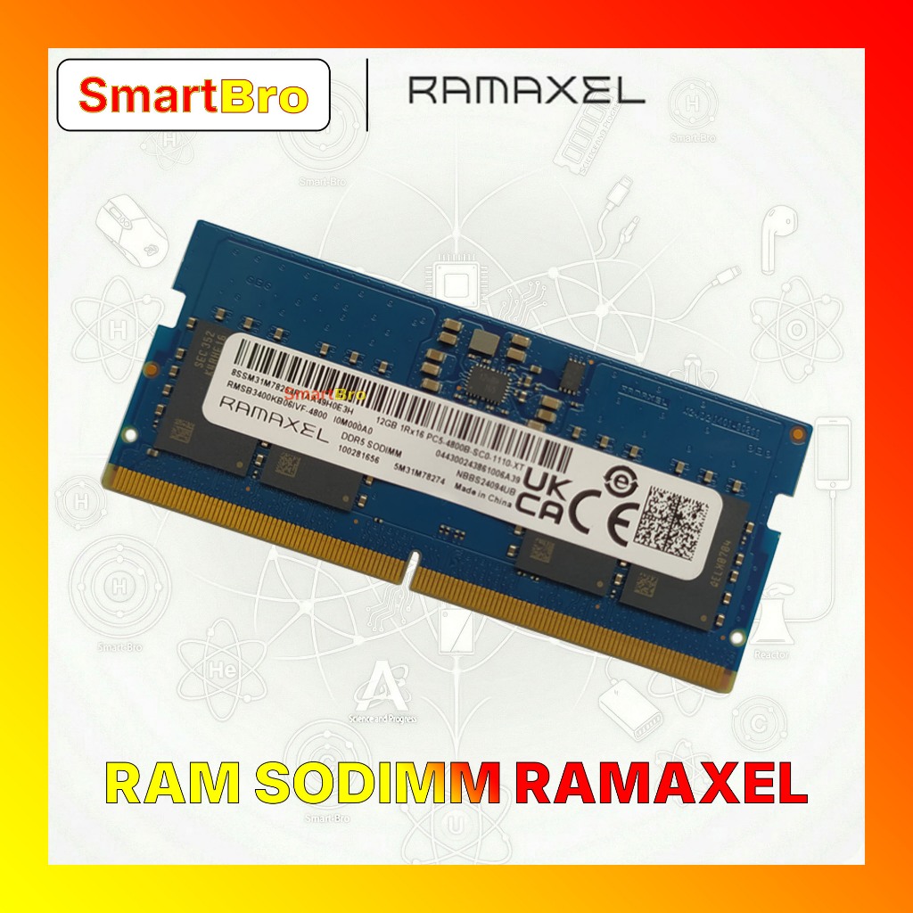 RAM Laptop SODIMM RAMAXEL 12GB DDR5 4800MHz