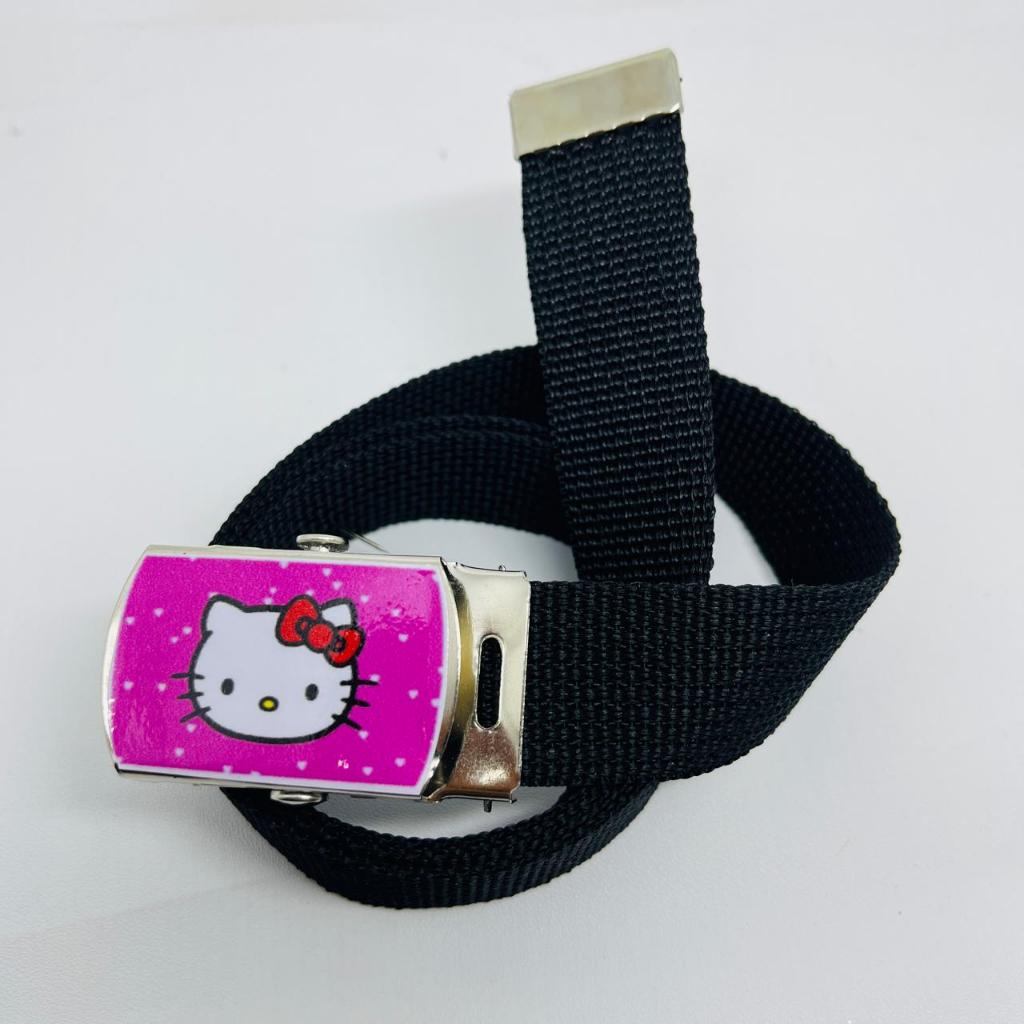 Ikat pinggang gesper anak gambar hello kitty, kuda pony, barbie, princess bisa request warna tali ge