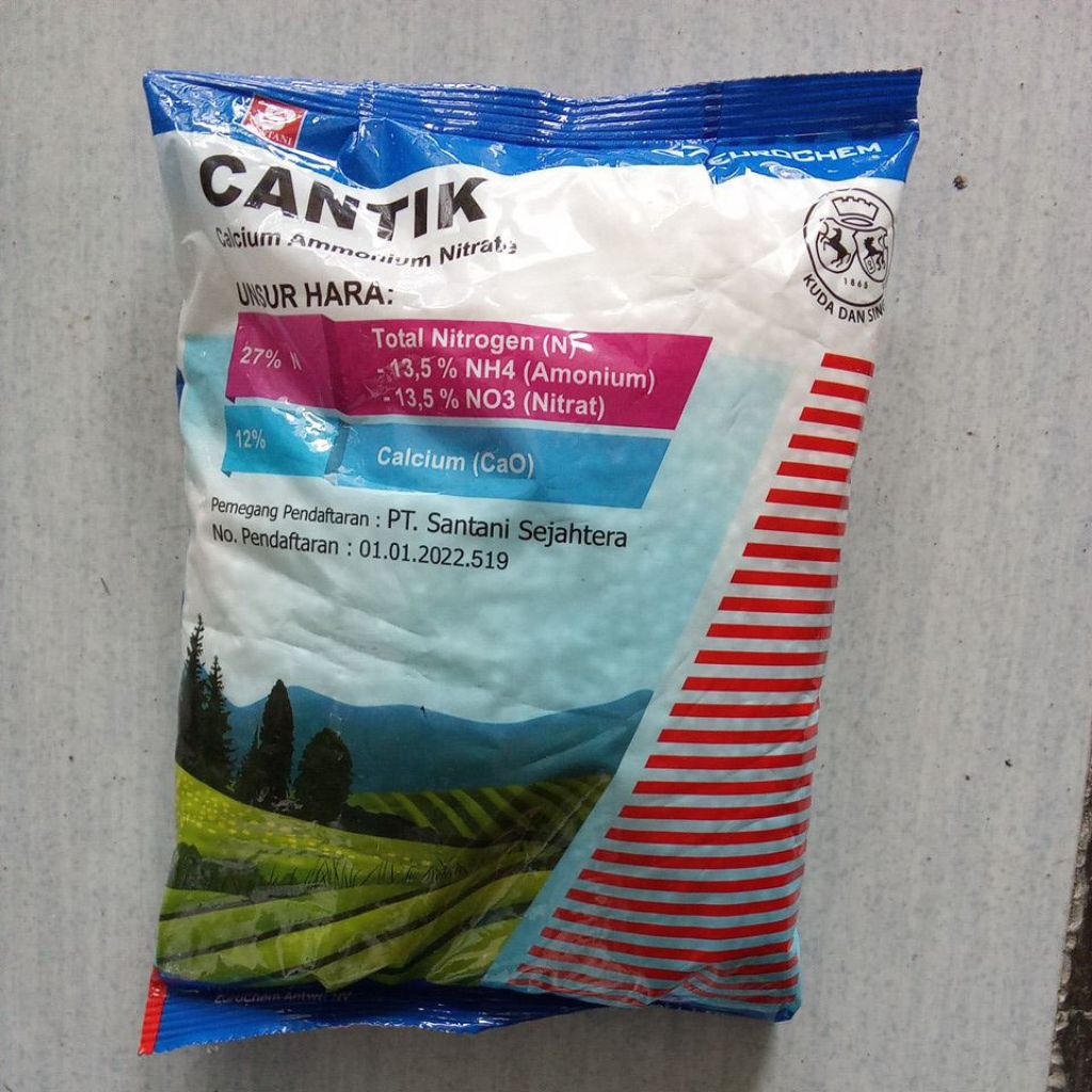 Pupuk CANTIK Calsium Amonium Nitrat Kalsium Nitrat kemasan 1 kg