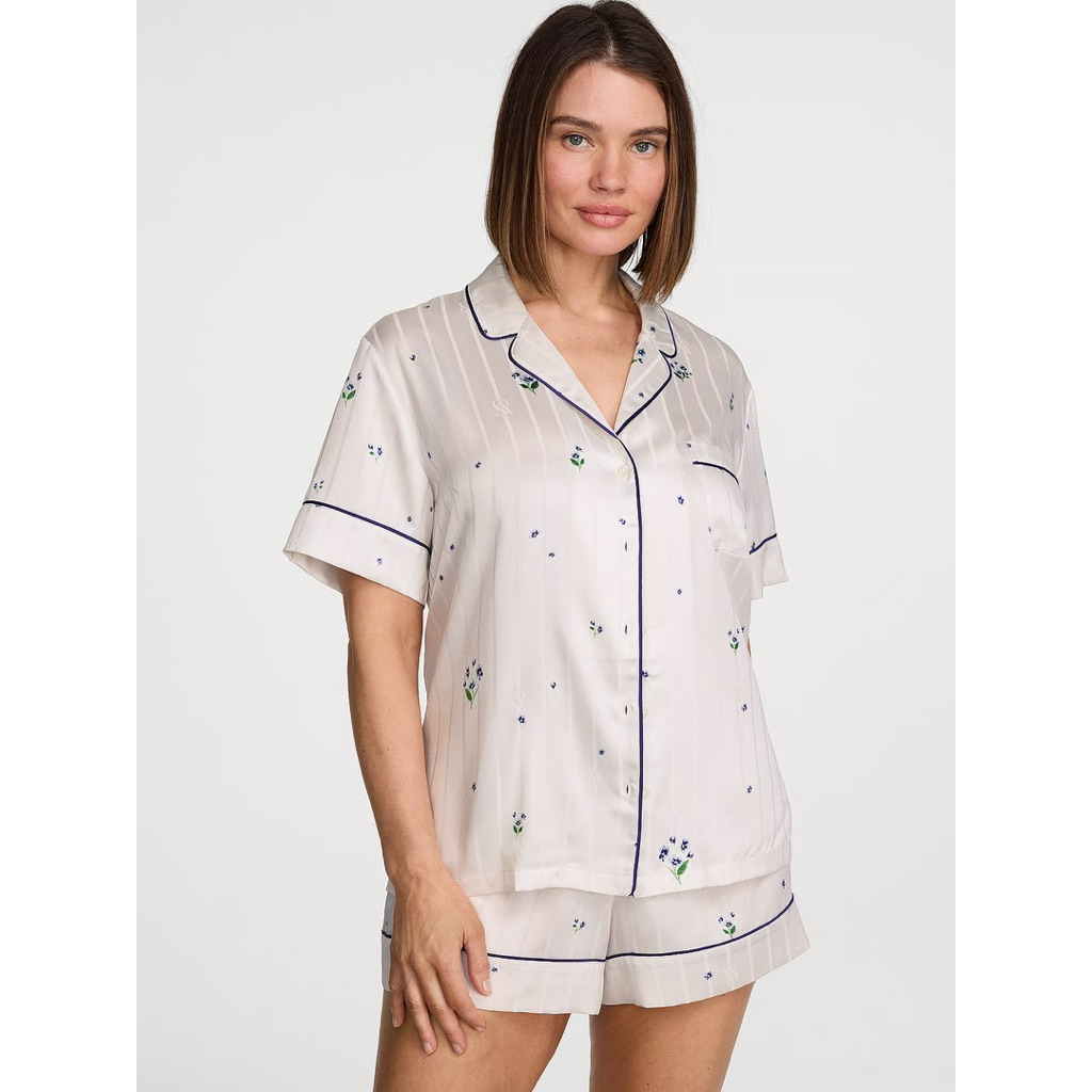 VICTORIA'S SECRET Glazed Satin Short Pajama Set