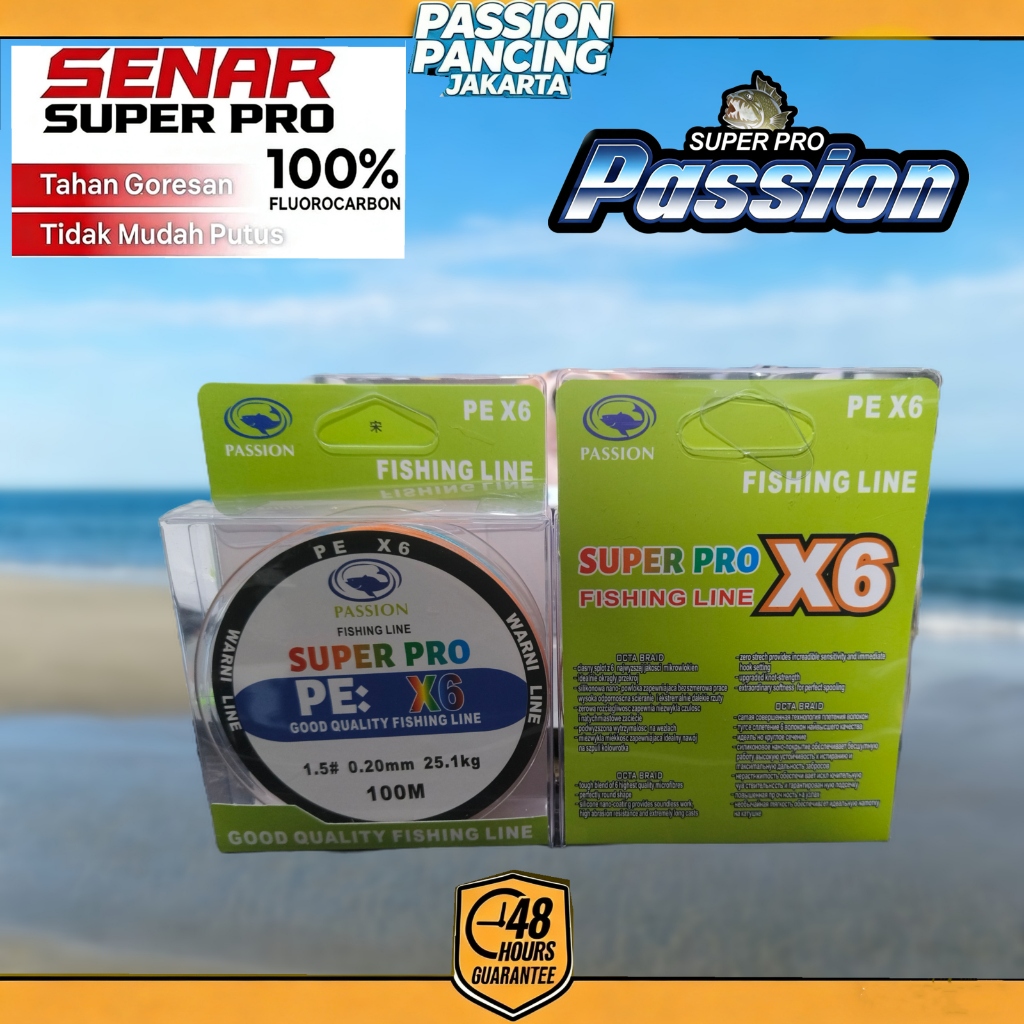 Senar Pancing 6X 100M PE Multicolor Senar Kepang 6 Helai