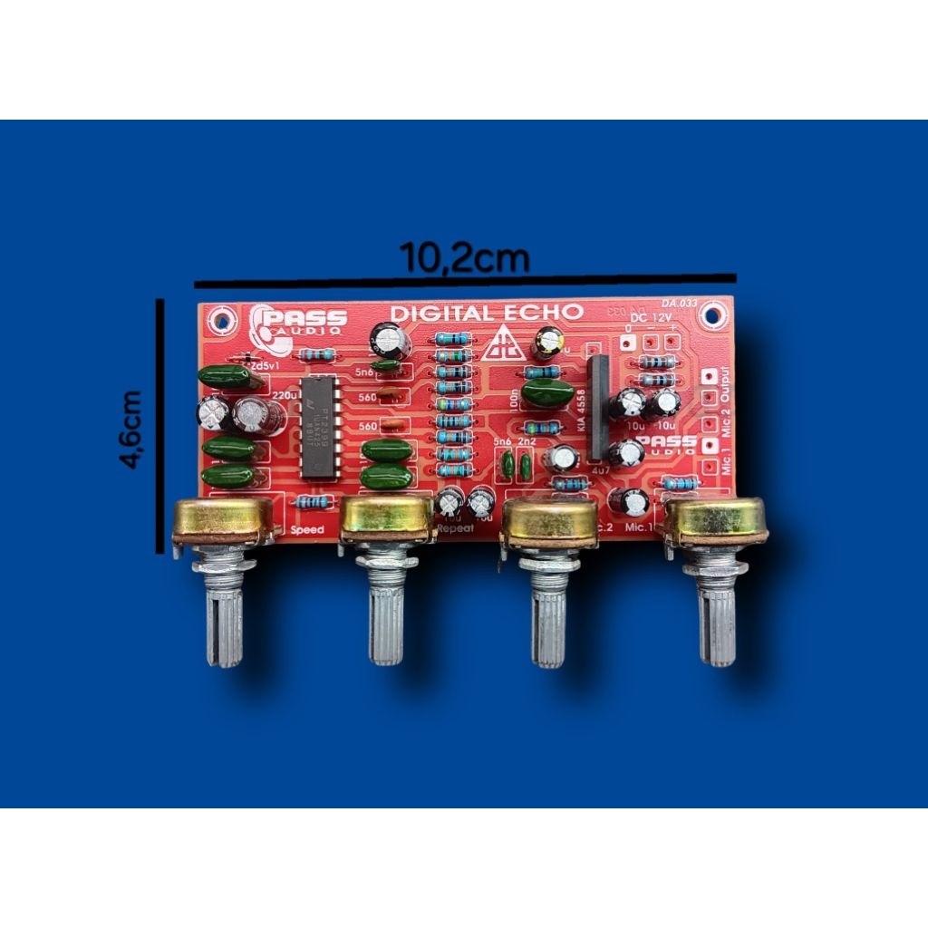 KIT SUPER DIGITAL ECHO REPEAT+ 2 MIC digital echo repeat 2mic seperti DTK / tunersys
