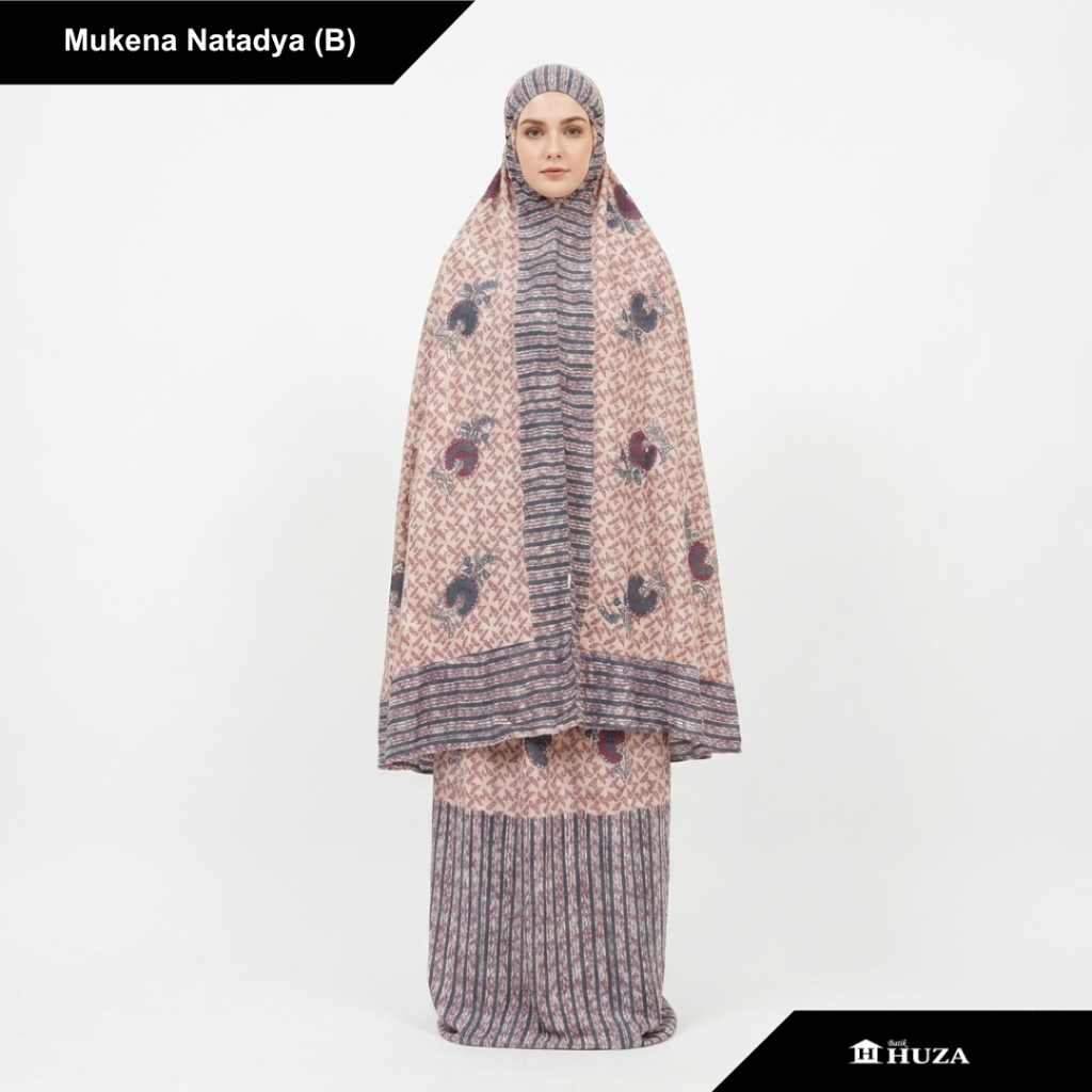 Batik Huza Mukena Batik Dewasa Mukena Natadya (B)