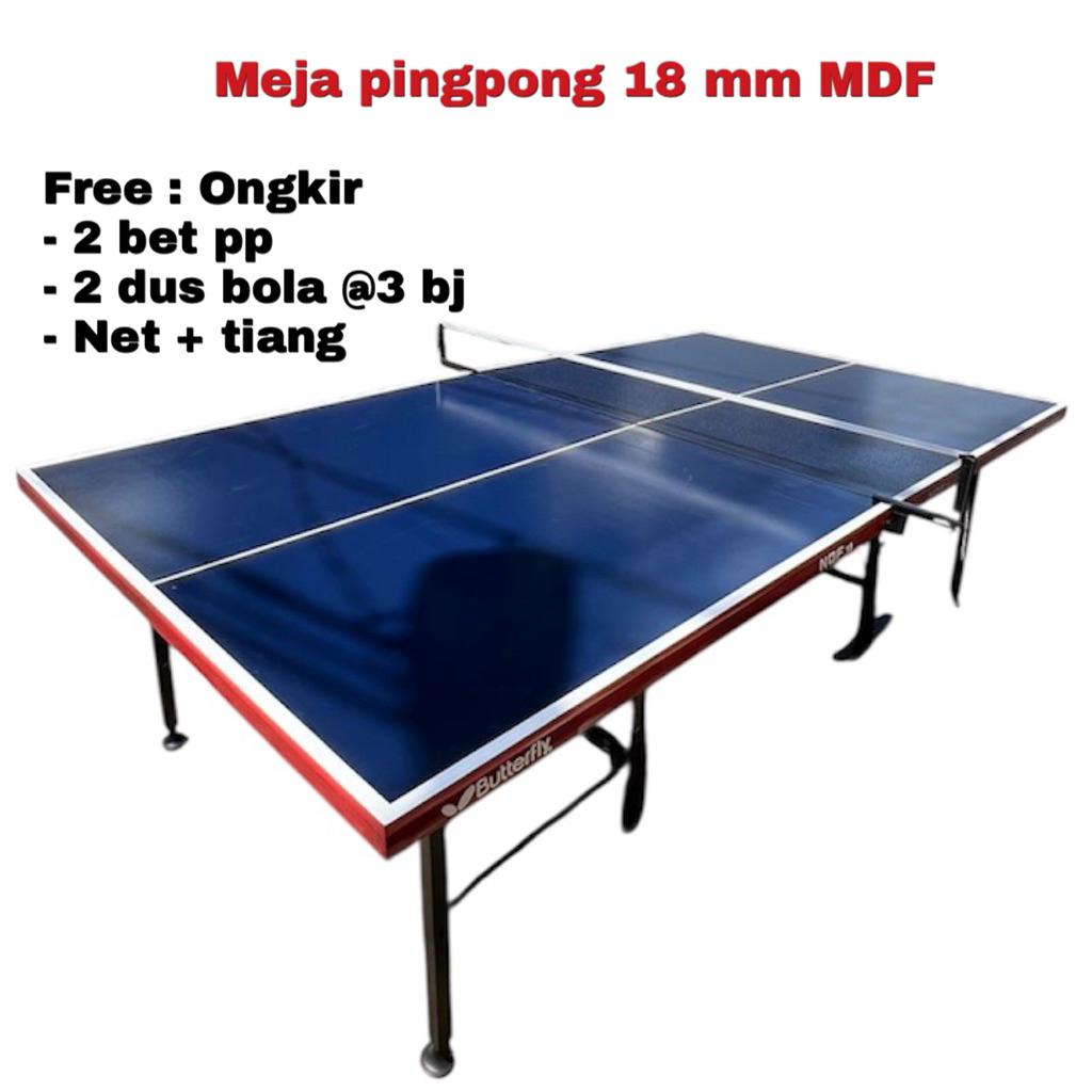 Meja pingpong atau tenis meja 18 mm mdf