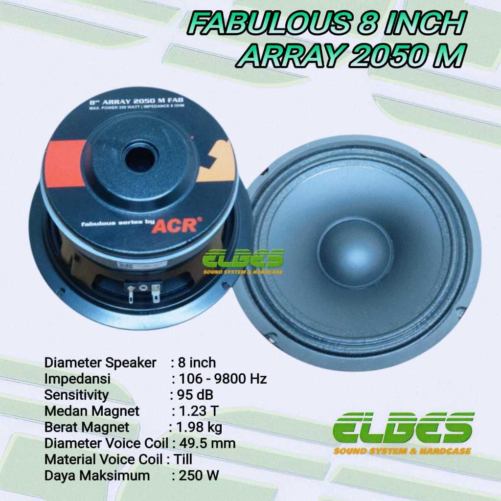 Speaker ACR Fabulous 8" array 2050 fabolus