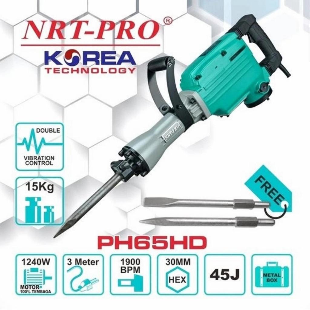 Jack hammer NRT PRO PH65 Jack drill penghancur beton hammer demolition