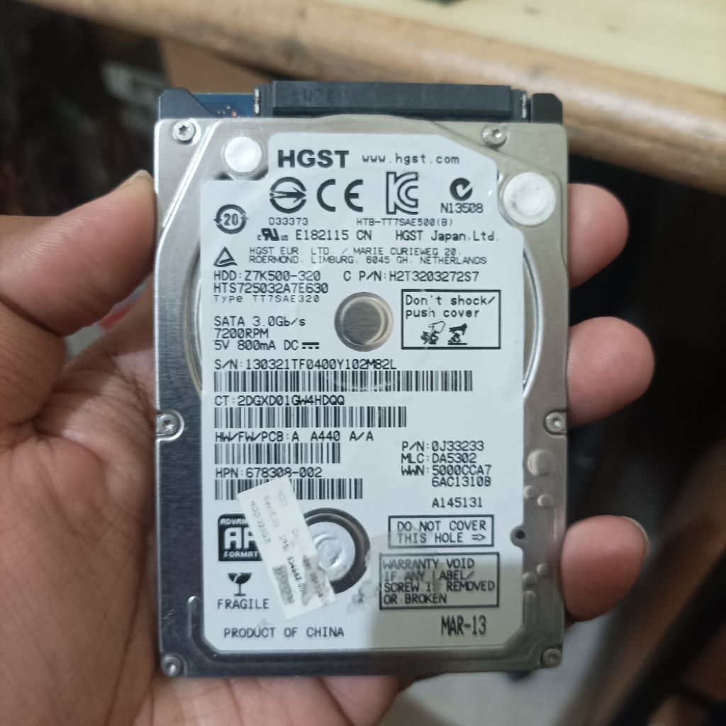 Hardisk HDD laptop 250GB 2.5 inch Bonus isi w1ndows