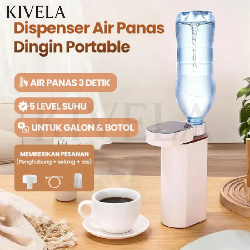[3 Detik] Dispenser Air Panas Dingin Dispenser Air Portable Lipat, Dispenser Galon Bawah Elektrik un