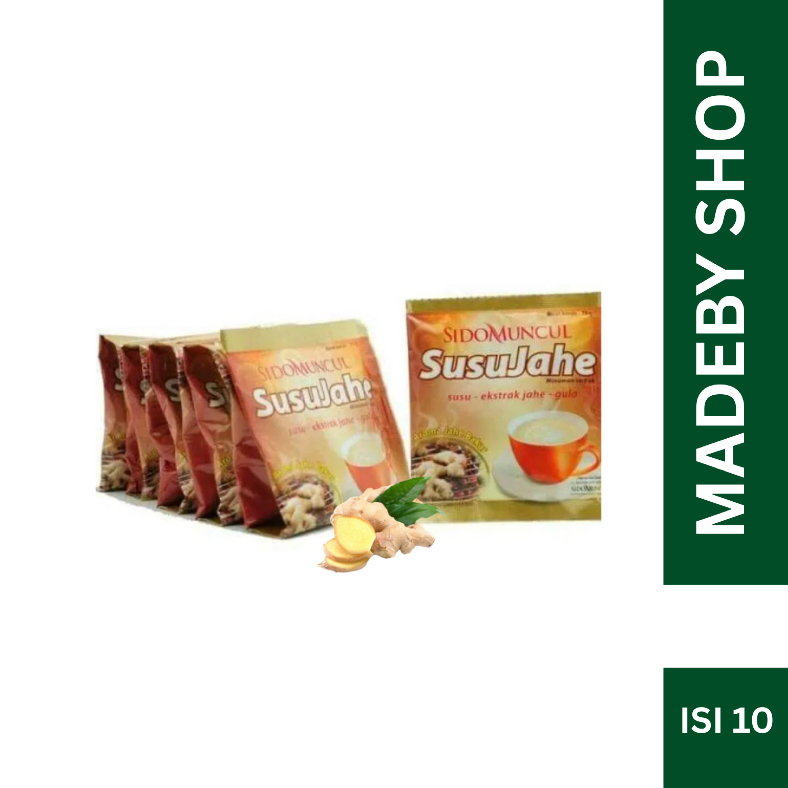 Susu Jahe Sidomuncul Renceng - 1 Renceng Isi 10 Sachet