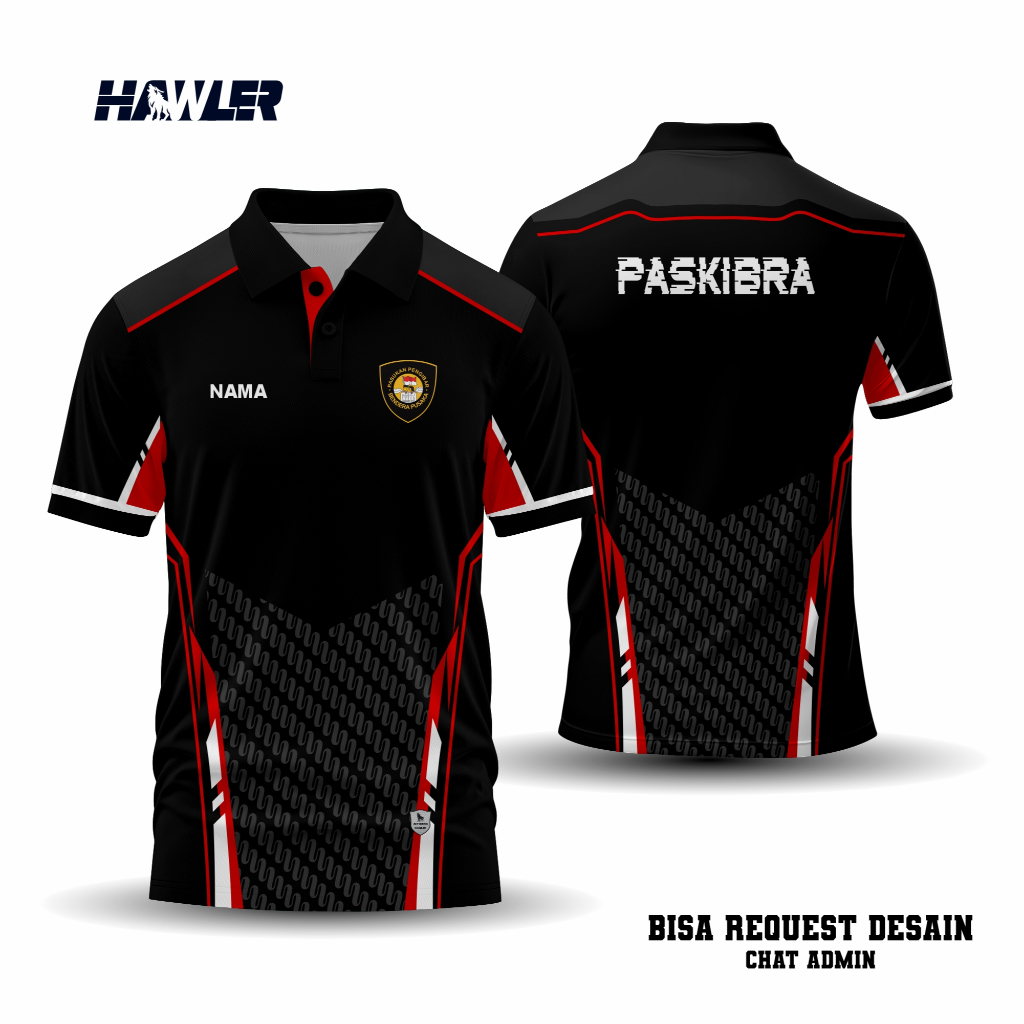 Hawler Apparel Jersey Premium Paskibra | Jersey Paskibra Free Costum Tulisan dan Nama | Baju Paskibr