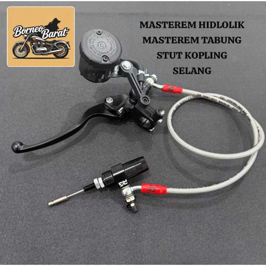 Set Kopling hidrolik rx king ninja cbr fu vixion klx crf gsx ninja 250 satu set stut selang tabung b