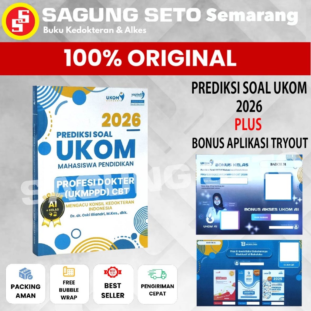 BUKU PREDIKSI SOAL UKOM 2026 PROFESI DOKTER UKMPPD CBT - OSKI ILLIANDRI