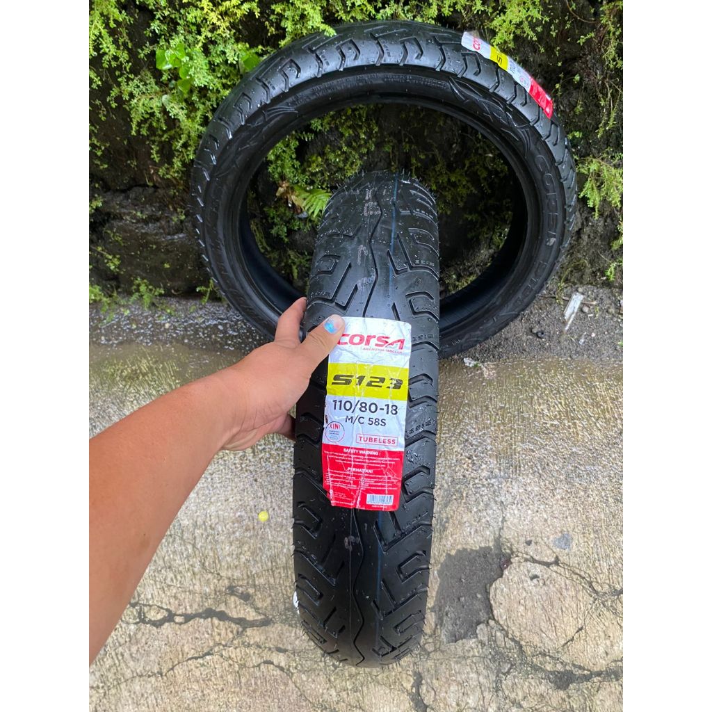 Ban Luar Motor Thunder Ring 18 CORSA S123 PNP Megapro, Tiger, Ninja 2 tak, RX King Tubeless