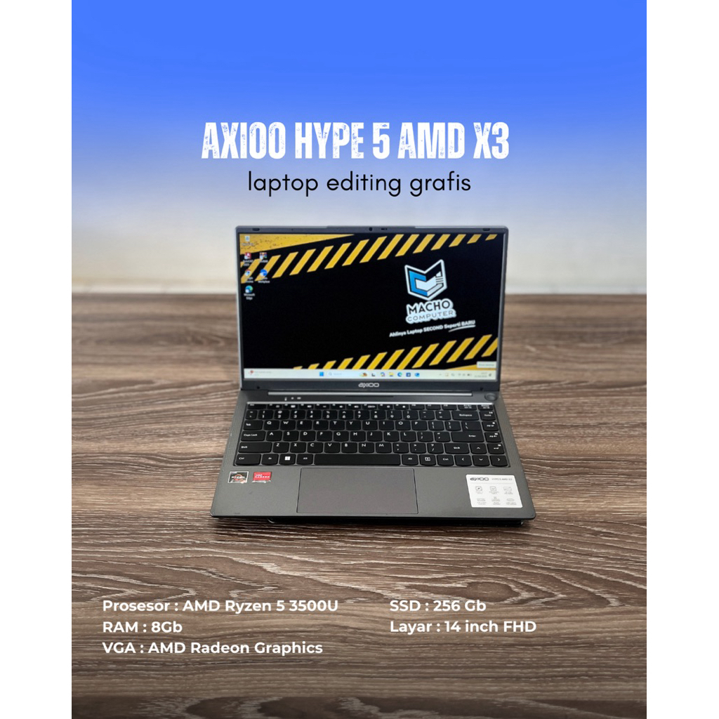 Axioo hype 5 AMD X3 Ryzen 5 3500U