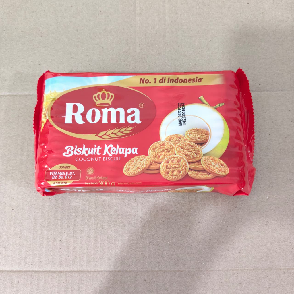 ROMA KELAPA MERAH 300GRAM - ROMA KELAPA BISKUIT KELAPA ROMA 300GRAM