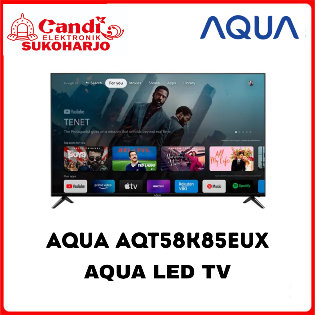 Google TV AQUA 58 Inch 4K UHD Bezel Less - AQT58K85EUX