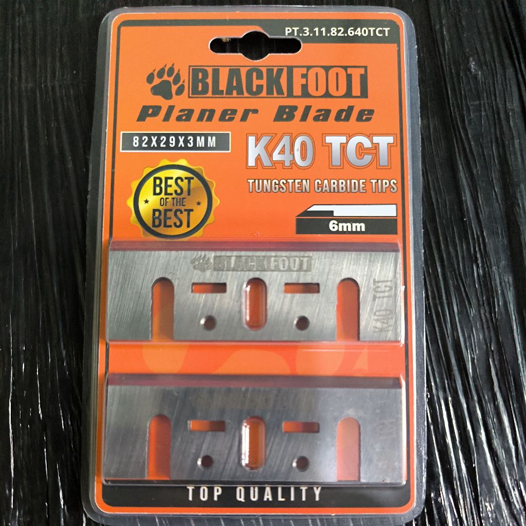Planer Blade Blackfoot K40 TCT 6mm / Mata Pisau Serut TCT K40