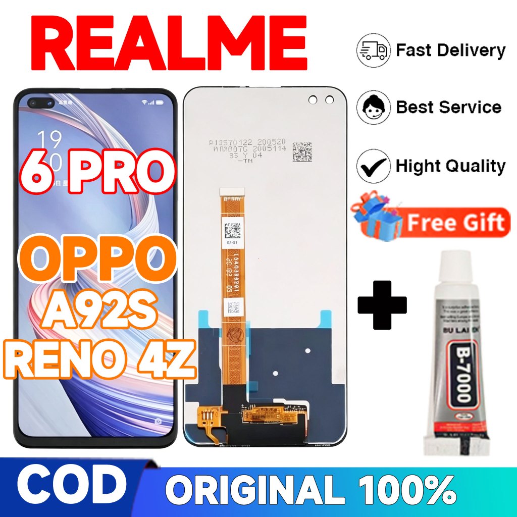 LCD TOUCHSCREEN REALME 6 PRO RMX-2061 RMX-2063 / OPPO A92S LCD TS FULLSET