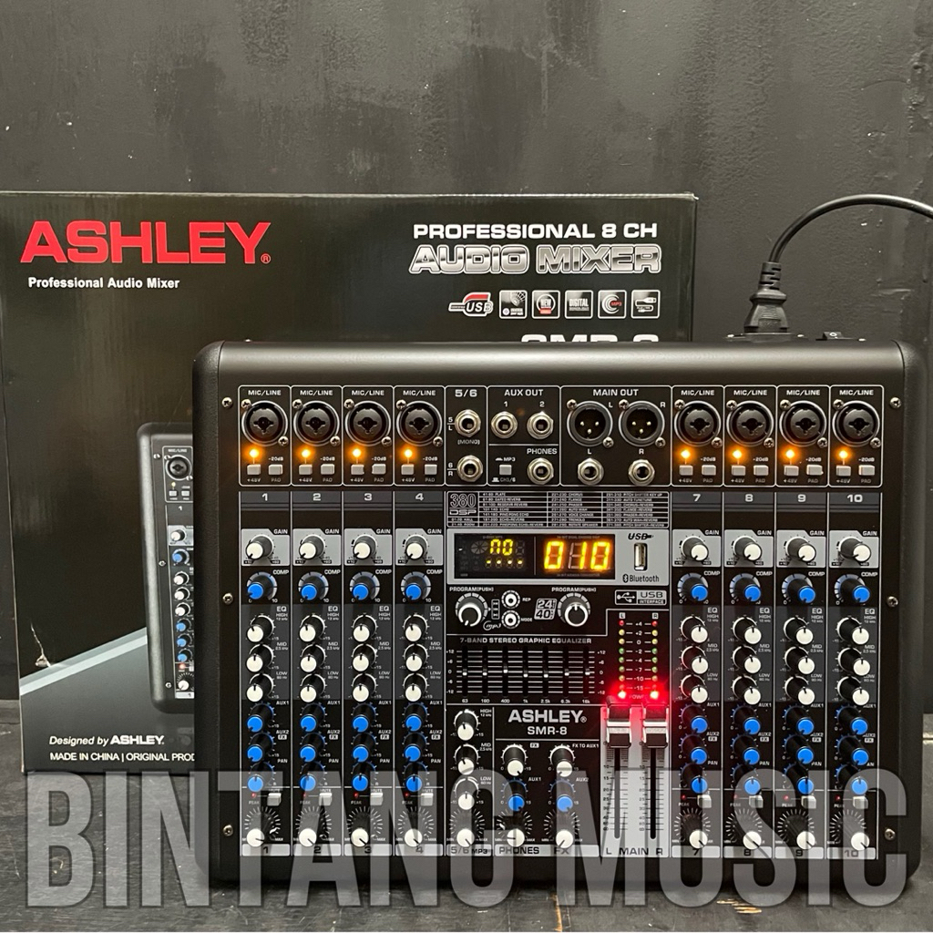 Mixer Ashley Smr8 Original 8 Channel ashley smr 8