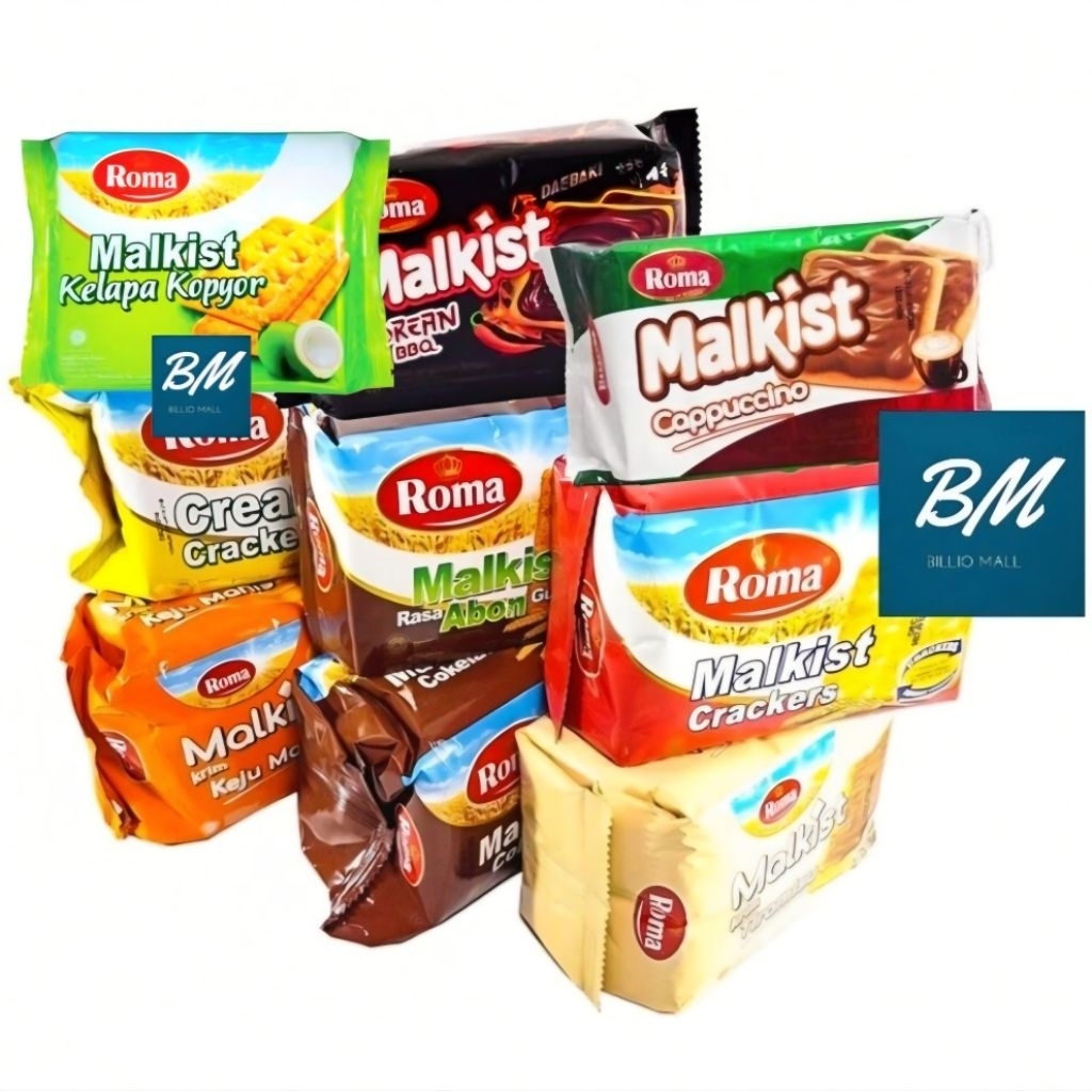 R0ma Malkist Premium Pack / R0ma Malkis Crackers Merah / Cream Kuning / Coklat / Keju / Tiramisu / C