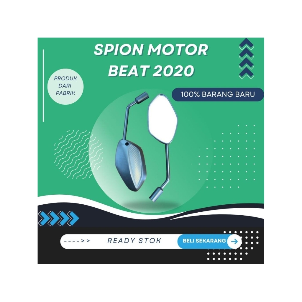 Spion BEAT 2020 Standar Kaca Cembung 2 Pcs Kanan Kiri / Spion BEAT 2020 Honda