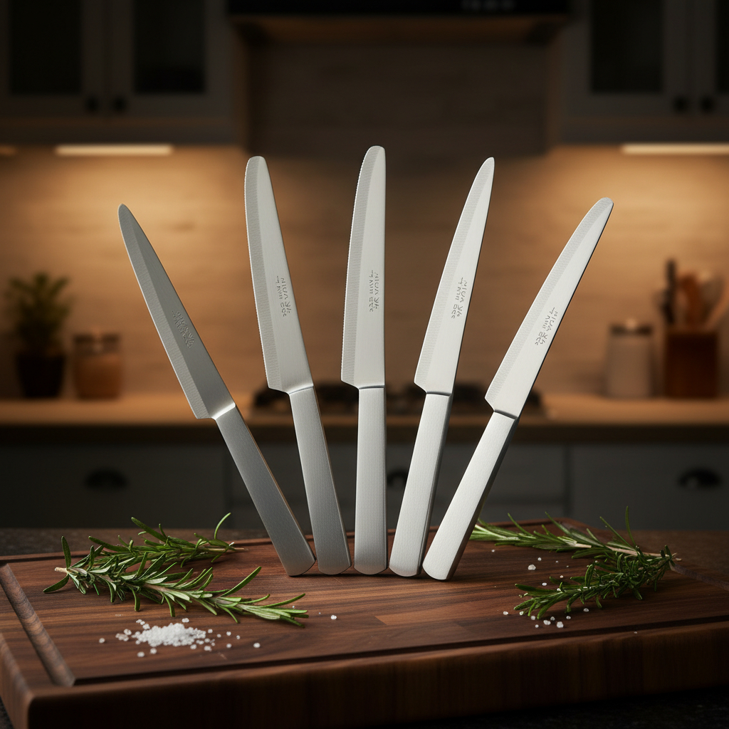 Set Pisau Dapur Stainless Steel 5 PCS 30 cm – Tajam, Kuat & Multifungsi