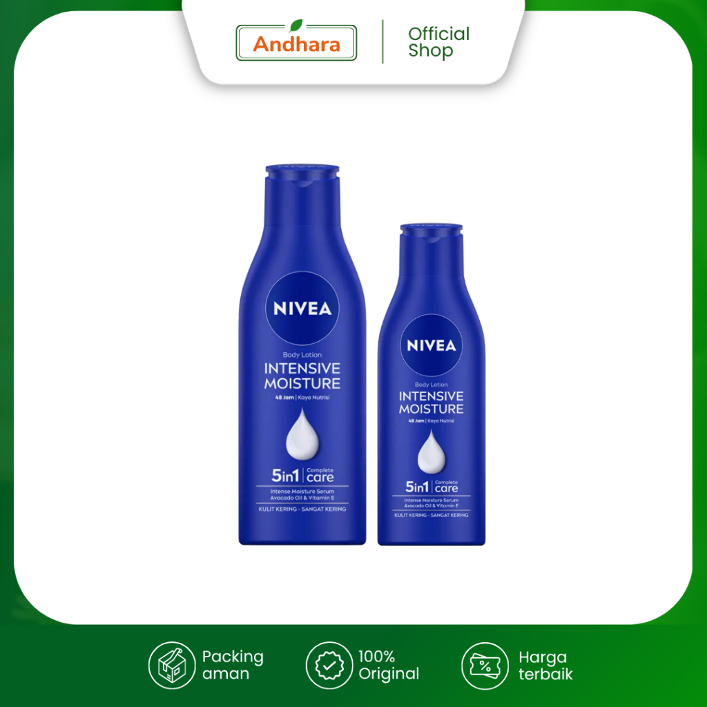 NIVEA Intensive Moisture Body Lotion - Untuk Kulit Kering & Sangat Kering