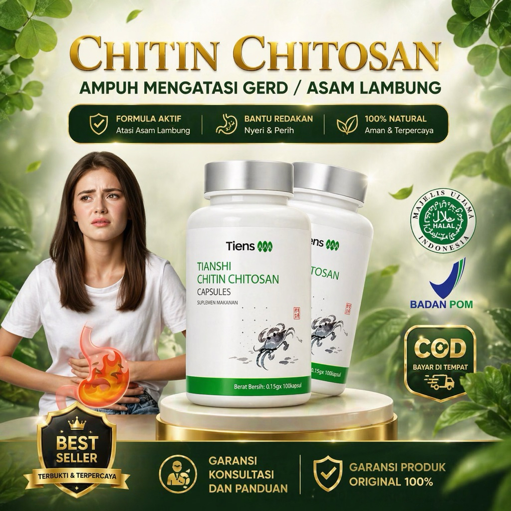 Vitamin Detox  Obat Asam Lambung Kronis Maag Asam Lambung Tiens Chitin Chitosan