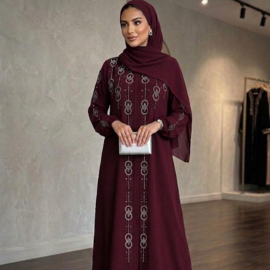 Gamis Abaya Syabila Bahan Ceruty Terbaru Gamis Kondangan Cantik