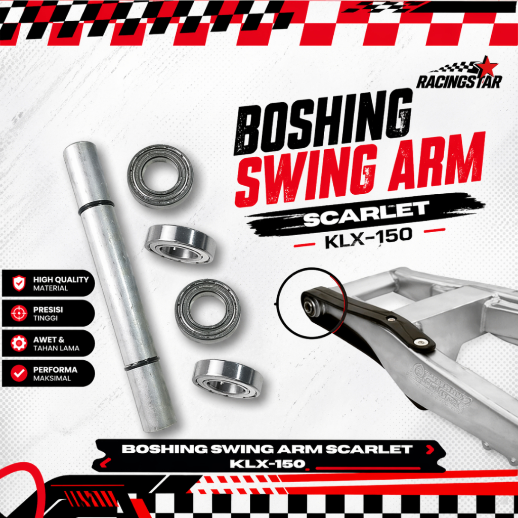 Boshing Swing Arm KLX-150 " Original Scarlet "