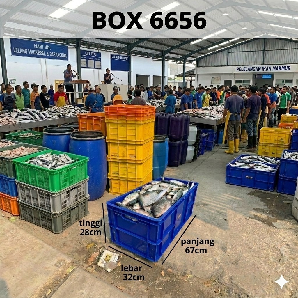 WARNA RANDOM Box rabbit plastik bekas 6656 box wadah ikan segar box rabbit 6656