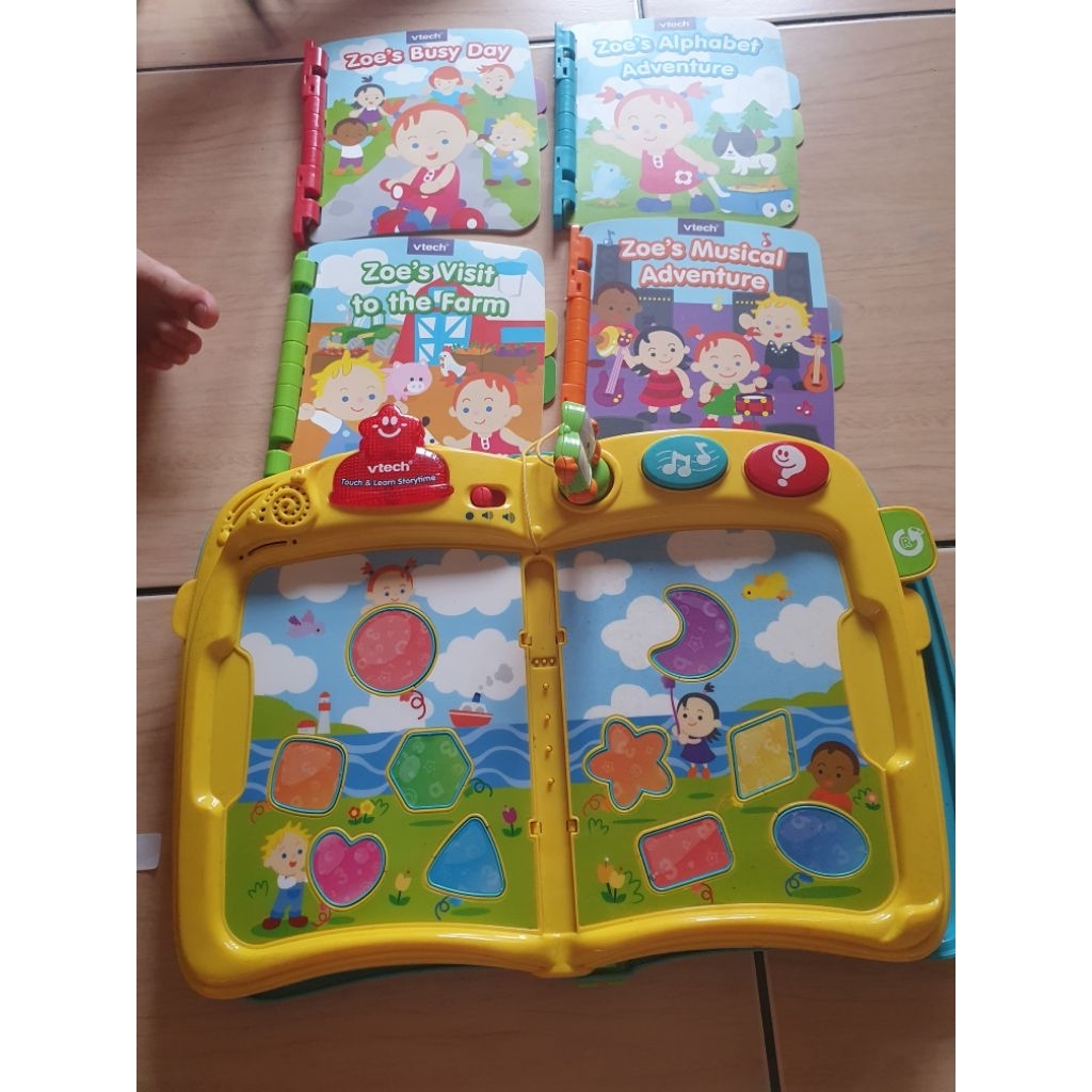 Preloved mainan anak vtech touch and learn storytime buku lengkap dan masih berfungsi dengan baik